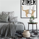 Wallprint Streichelzonen - Katze