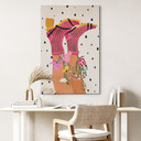 Billede sokkekærlighed møder flower power - Mokate – print på aluminium (Alu-Dibond)