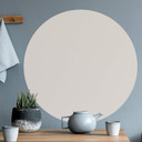Naklejka na ścianę okrągła beżowa - okrągła
