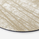 Billede Stille vinterskov - Böhmer - rund – print på aluminium (Alu-Dibond)