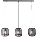 Pendelleuchte Willi, braun, 125 x 105 cm, Bambus Pendellampe