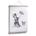 Plakat Banksy - Prawdziwy bohater