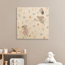 Plakat drewniany Małe myszki z balonami - UN Designs