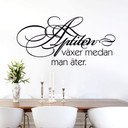 Wallsticker Aptiten växer medan man äter