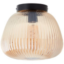 Deckenleuchte Junis, braun, 21,8 x 25 cm, Glas Deckenleuchte
