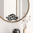 Wallsticker Spejlklistermærke, dekorativt klistermærke Absofuckinglutely