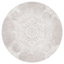 Naklejka na ścianę Delikatna mandala na szaro-beżowym tle - Bloomery Decor - Okrągła