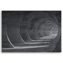 Canvasbillede, Grå 3D-tunnel