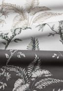 Vliestapete Floral Natur in Greige 