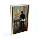 Plakat drewniany Like a Boss - Inspirowany Caillebotte - Młody mężczyzna przy oknie