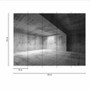 ConcreteRoom betonlook tapet i gråhvid - non-woven tapet Designwalls 2 - 2,55 x 3,5 m