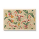 Plakat drewniany flaming i tropikalne liście - Bloomery Decor