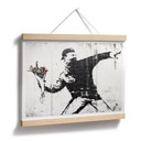 Plakat Banksy - Miotacz kwiatów