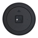 Horloge murale aluminium noir et or, horloge à quartz ronde avec grands chiffres 30x30x4 cm