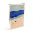 Tableau sur bois Petite tortue au bord de la mer - Rivers