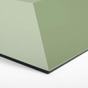 3D Hexagon Alu-Dibond - Lysegrøn