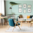 Livingwalls papier peint photo ARTist Zen Water Leaf vert, turquoise