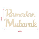 Décoration en bois placage peuplier Ramadan Mubarak
