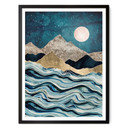 Plakat SpaceFrog Designs - niebieski indygo