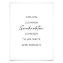 Poster Lass uns Geschichten schreiben