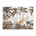 Plakat dziecięcy Kikki Belle - Jungle Jive - Sepia