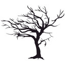 Wallsticker Træ i Blæsevejr