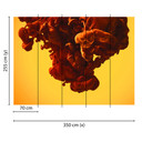 non-woven tapet AbstractArt fototapet Designwalls i orange og gul 