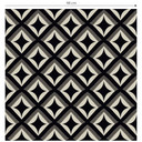 Tapet med mønster sort-beige ornamenter - Treechild