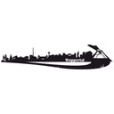 Wandtattoo Wuppertal Skyline