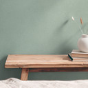 Papel pintado no tejido monocolor con aspecto de lino verde - papel pintado liso con textura textil