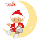 Wallsticker Sandmanden på månen 