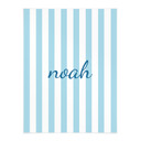 Poster personnalisable rayures bleues