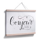 Plakat Bonjour Chérie - biały