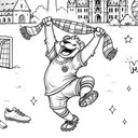 FC Bayern Ausmaltapete – Tapete zum Ausmalen für Kinder - 48x200 cm