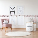 A.S. Création Lovely Kids Frise autocollante enfant - Rosé, Gris
