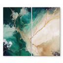 Dækplade til komfur Elegance of the Ocean - Golden Currents - Alpenglow Workshop