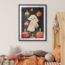 Plakat Mały duch przy świecach - Plakat dla dzieci - Treechild