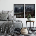 Poster Massimo - New York City (2-teilig) inkl. Bilderrahmen - 50x60 cm