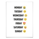 Plakat - Emojione - Dzień tygodnia