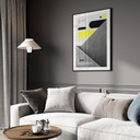 Poster Brutalisme Design Geel Grijs - Sub88 Studio