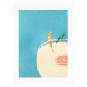 Poster Sommardrink vid poolen - Rivers