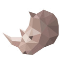 Wallsticker - Polygon - Næsehorn