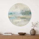 Tableau Velvet Dusk - Paysage Abstrait - Sir Edward x Grigory Gladarev - Alu-Dibond Rond