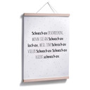 Poster Zungenbrecher - Schnecken erschrecken