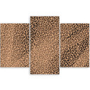 3 stykke lærredsprint, Leopard Leopard Pels Patches Mønster