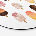 Tableau sur alu-Dibond rond Fredriksson - Variation de glace