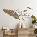Wandtattoo Nimm dir Zeit glücklich zu sein