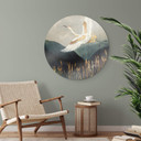 Tableau sur verre rond SpaceFrog Designs - Élégance
