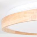 Deckenleuchte Alea, beige, Ø 49,5 cm, Holz Deckenlampe