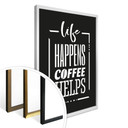 Plakat Life happens coffee pomaga